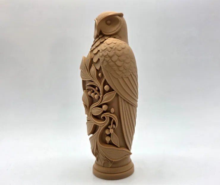 Tượng Cú Mèo Chạm Khắc Trên Cành Ô Liu - Image 6