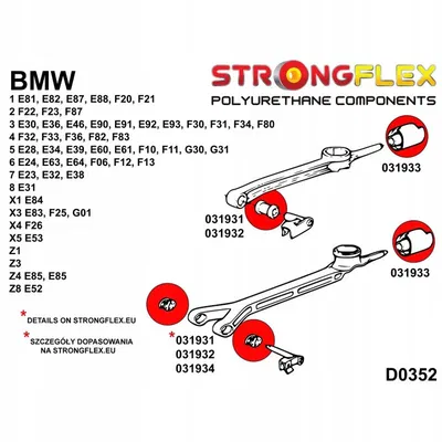 Cao su bạc lót đuôi cần số BMW E46 (gear shifter rear bushing)