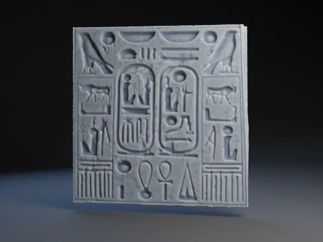 Chữ tượng hình khắc trên bảng đá - Image 1