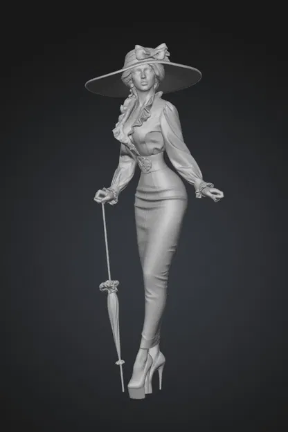 Glamour với Nón Vành Rộng - Image 1