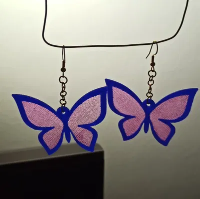 Bông tai bươm bướm, mặt dây chuyền & móc khóa