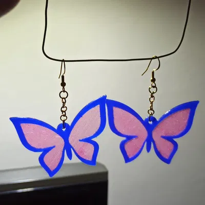 Bông tai bươm bướm, mặt dây chuyền & móc khóa