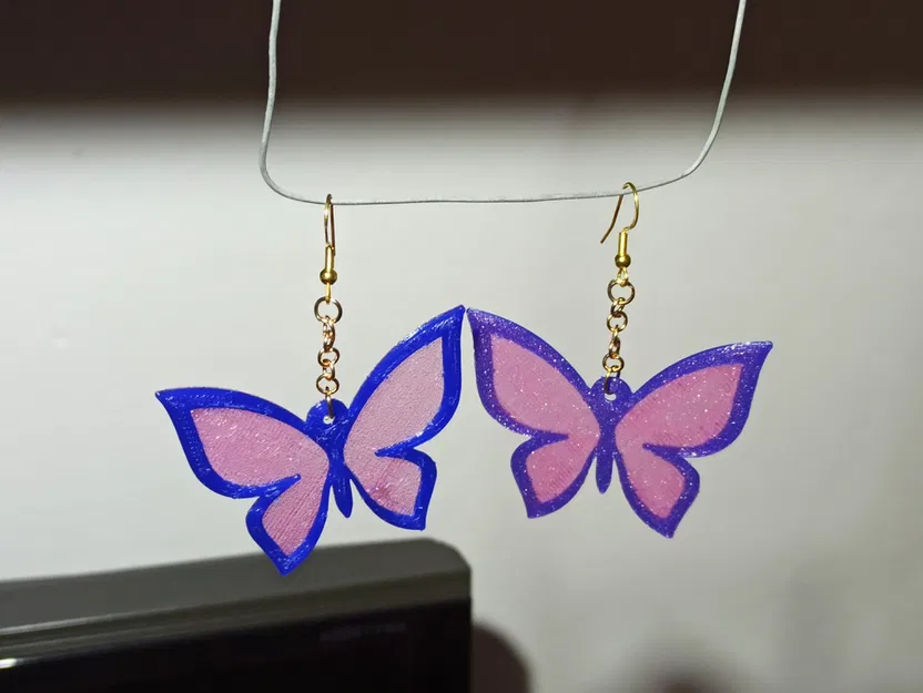 Bông tai bươm bướm, mặt dây chuyền & móc khóa - Image 5