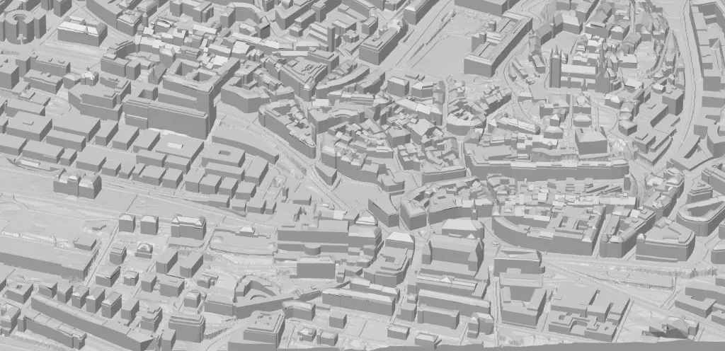 Mô hình địa hình 3D thành phố Lausanne chi tiết từ LiDAR - Image 1