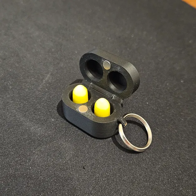 Hộp đựng nút tai nam châm gắn móc khóa (Magnetic Earplug Case for Keychain) - Image 3