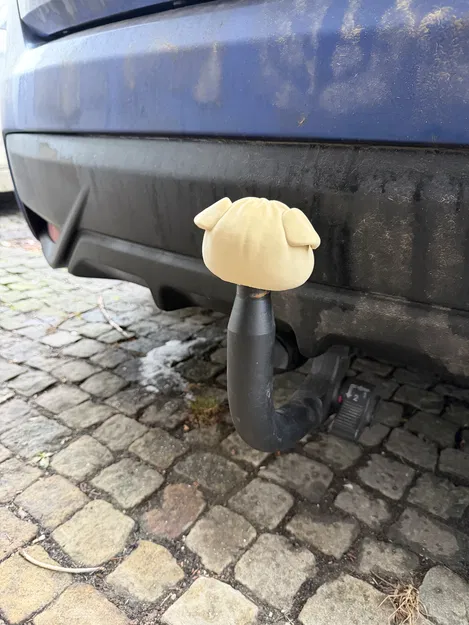 Nắp chụp tow-ball hình đầu chó Shar Pei - Image 3