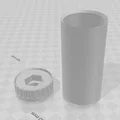 Ngàm gắn trên đỉnh chân loa để gắn đèn, phụ kiện (Speaker stand top mount) - Thumbnail 2