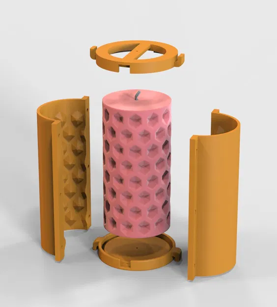 Khuôn Làm Nến Sáp Ong (Bee Wax Candle Mold) - Image 4