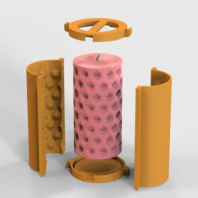 Khuôn Làm Nến Sáp Ong (Bee Wax Candle Mold)