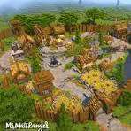 Mô Hình Ngôi Làng Minecraft 3D Sống Động