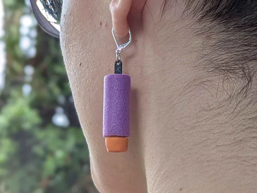 Bông tai đạn Nerf (Nerf Dart Earring) - Image 1