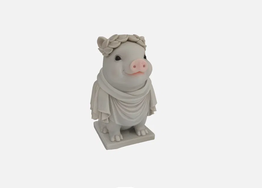 Tượng Heo La Mã Pig Maximus Ngộ Nghĩnh - Dễ In 3D - Image 1