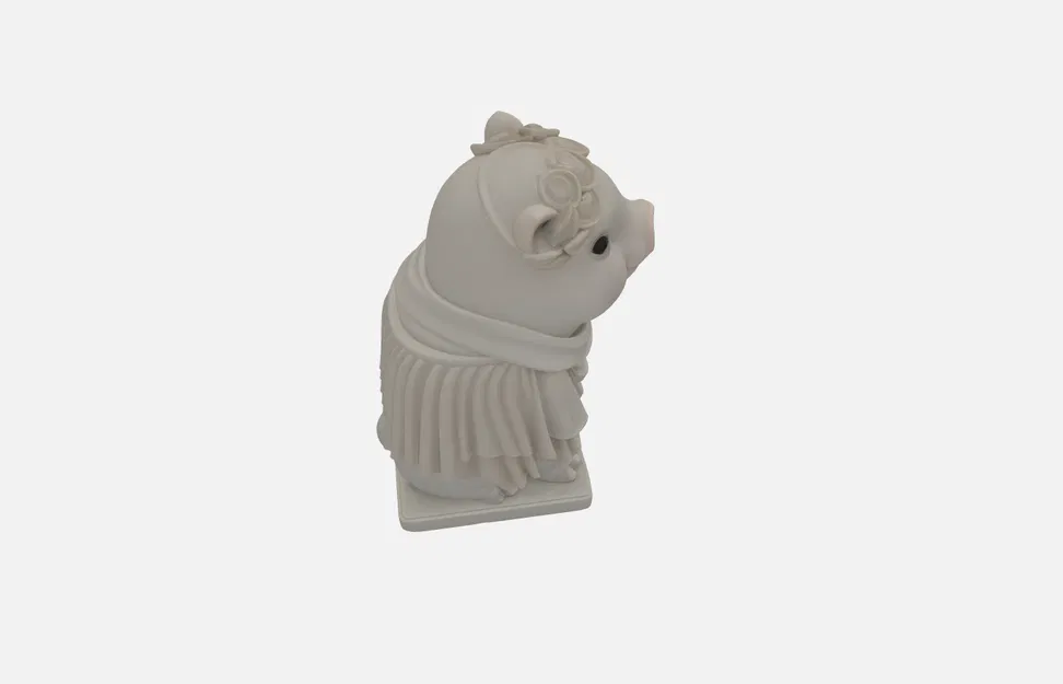 Tượng Heo La Mã Pig Maximus Ngộ Nghĩnh - Dễ In 3D - Image 3