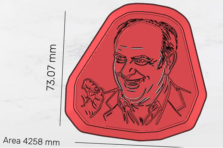 Khuôn Cắt Bánh Hình Gerry Scotti 3D - Image 4