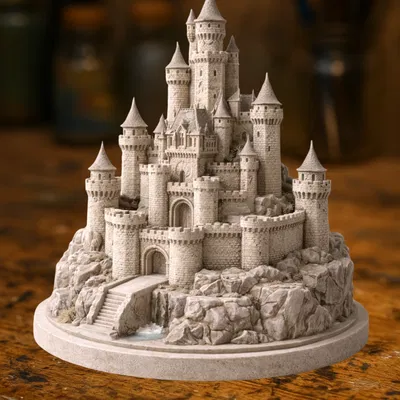Mô Hình Lâu Đài Đá Trung Cổ Đẹp Mắt - Trang Trí & Quà Tặng
