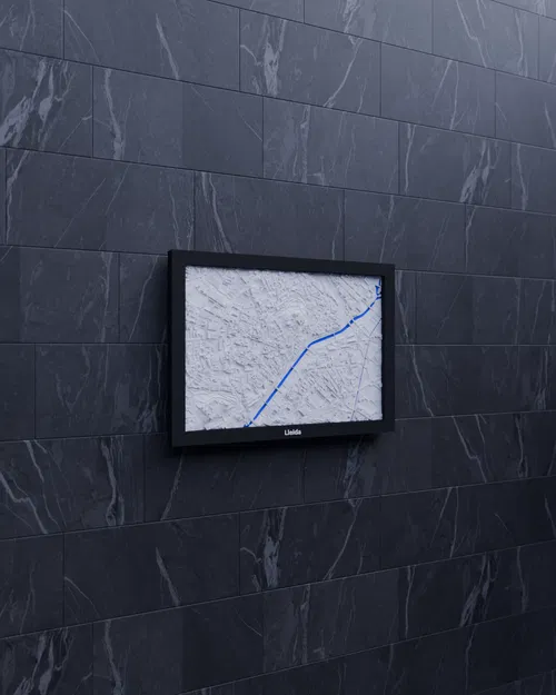 Lleida, Spain - Bản thu nhỏ 3D địa hình - Image 3