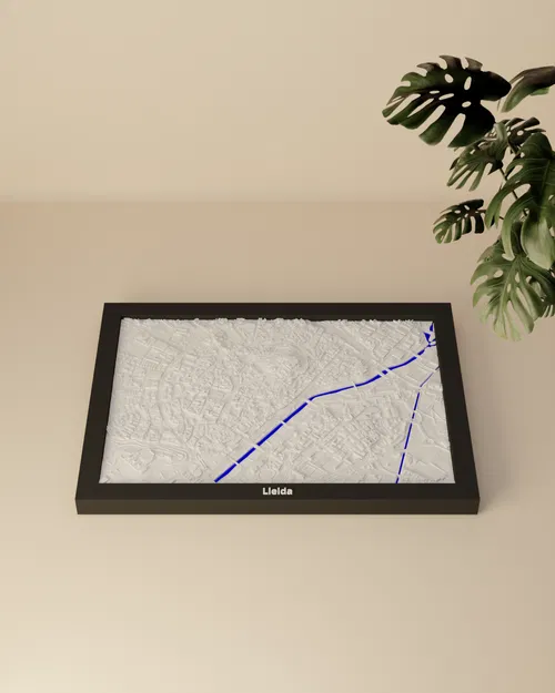 Lleida, Spain - Bản thu nhỏ 3D địa hình - Image 4