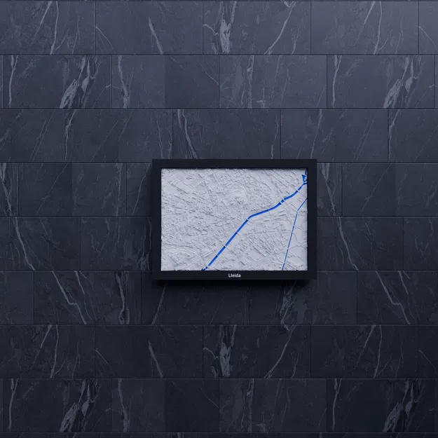 Lleida, Spain - Bản thu nhỏ 3D địa hình - Image 7