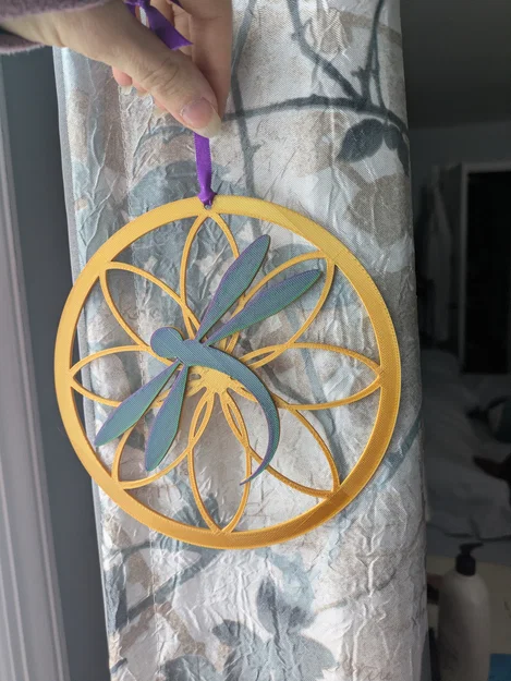 Móc Treo Trang Trí Hình Chuồn Chuồn Phong Cách Dreamcatcher - Image 1