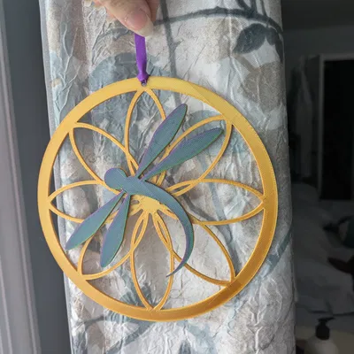 Móc Treo Trang Trí Hình Chuồn Chuồn Phong Cách Dreamcatcher