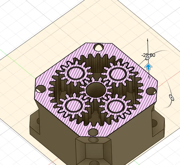 Hộp giảm tốc xếp chồng NEMA 17, tỉ lệ 1:4 mỗi tầng - Image 4