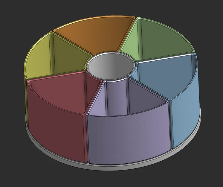 Art Supplies Carousel – Khay xoay sắp xếp dụng cụ vẽ & đồ thủ công - Image 2