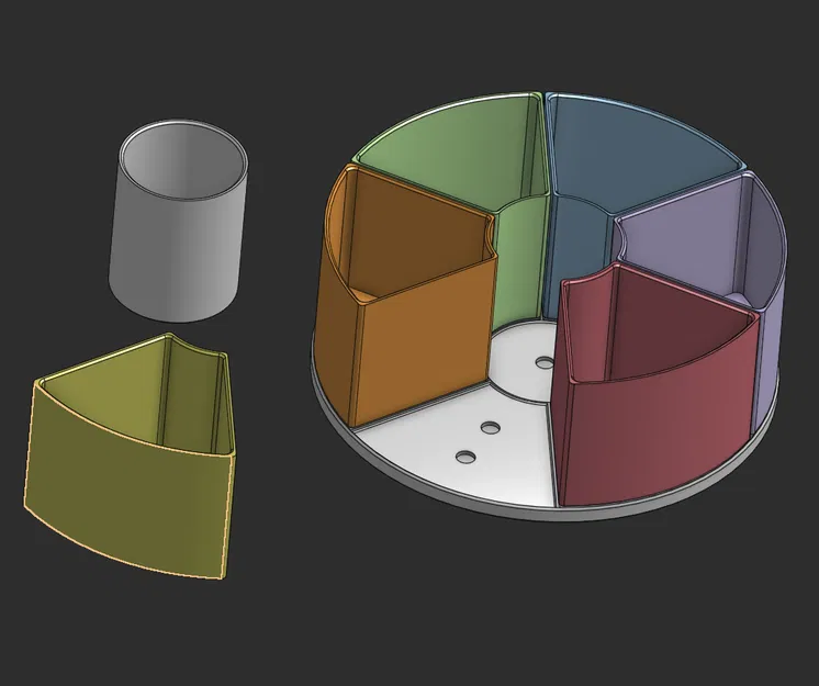 Art Supplies Carousel – Khay xoay sắp xếp dụng cụ vẽ & đồ thủ công - Image 3