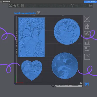 Lumina: Trình tạo Lithophane & Spiral Art “đỉnh” nhất