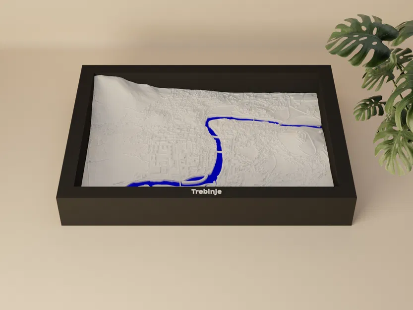 Trebinje, Bosnia và Herzegovina - Mô hình thu nhỏ 3D địa hình - Image 1