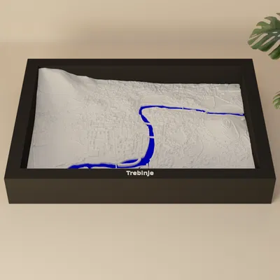 Trebinje, Bosnia và Herzegovina - Mô hình thu nhỏ 3D địa hình