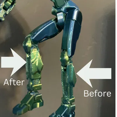 Giáp Chân Nặng Cho Mô Hình Action Figure - In 3D Dễ Dàng