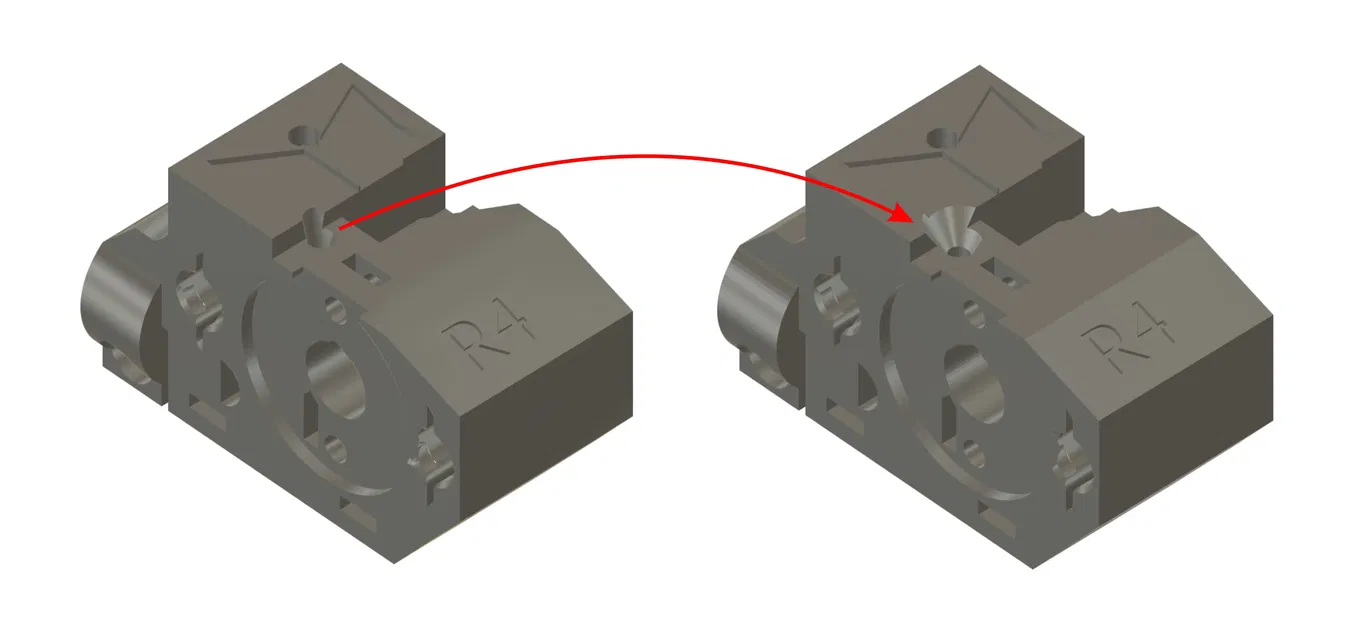 MMU3 Selector R4 với vát mép lớn (big chamfer) - Image 2