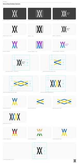 Biểu tượng "The Mirum Mane" - Thiết kế Tối giản, Đa dạng Biến thể - Image 2