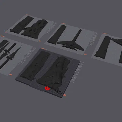 Mô Hình 3D Kiếm Wildfire Mark Cosplay Wuthering Waves - Vũ Khí Lupa