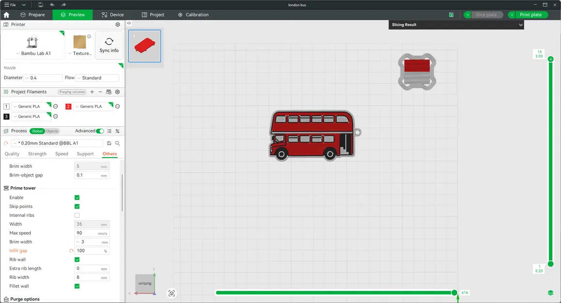Móc Khóa Xe Buýt Hai Tầng London Độc Đáo - Image 2