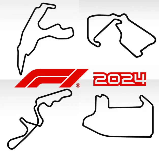 Mô hình 3D Đường đua F1 2024 - Bộ Sưu Tập Đầy Đủ - Image 1