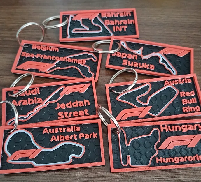 Móc Khóa Đường Đua F1 - Quà Tặng Độc Đáo Cho Fan Tốc Độ - Image 1
