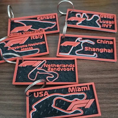 Móc Khóa Đường Đua F1 - Quà Tặng Độc Đáo Cho Fan Tốc Độ