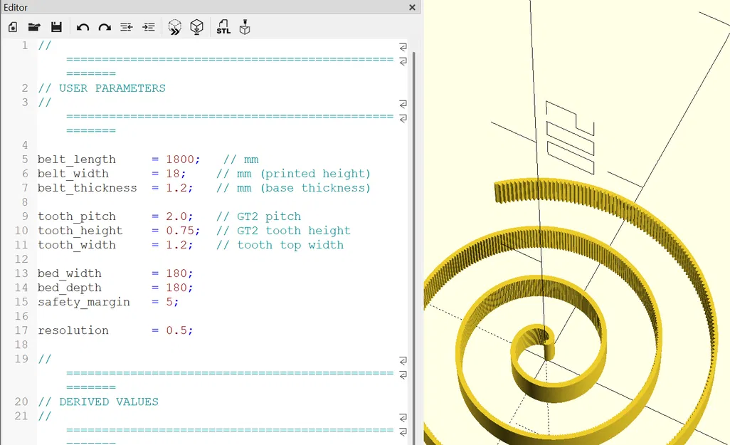 Máy phát dây đai răng GT2 theo yêu cầu - Image 1