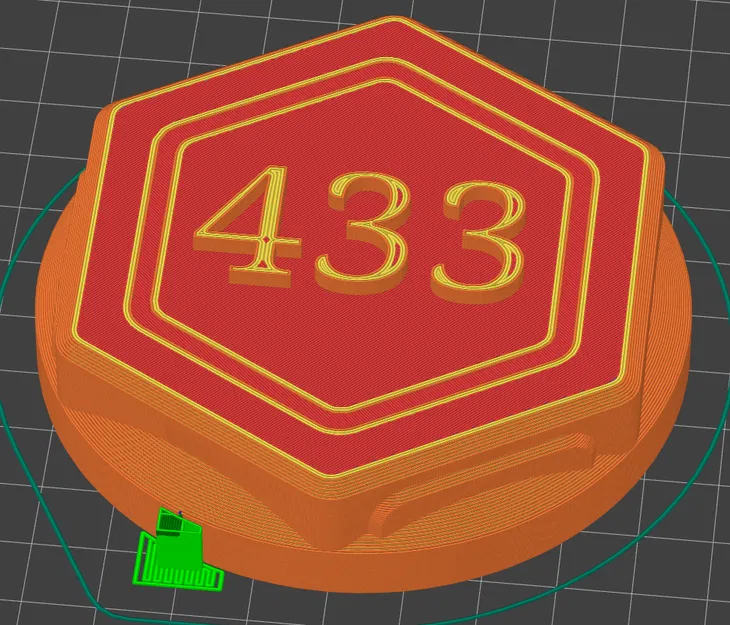 Đế pin 3D lục giác số 433 tiện dụng - Image 1