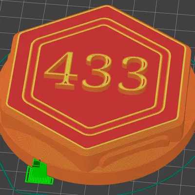 Đế pin 3D lục giác số 433 tiện dụng