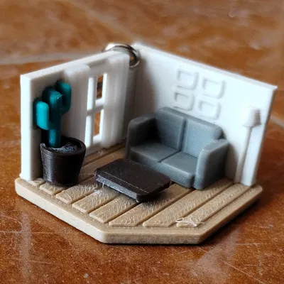 Móc khóa Phòng Khách (Living Room) - Không cần hệ multicolor