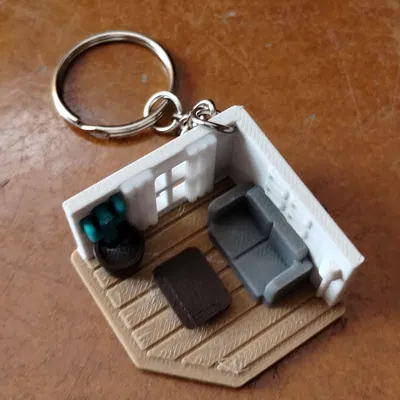 Móc khóa Phòng Khách (Living Room) - Không cần hệ multicolor