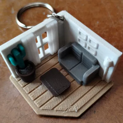 Móc khóa Phòng Khách (Living Room) - Không cần hệ multicolor