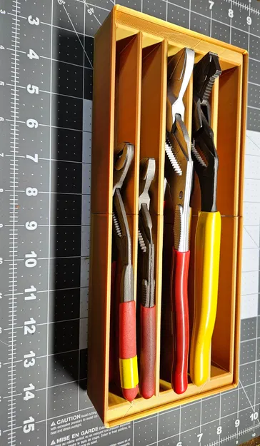 Khay Gridfinity cho kềm / mỏ lết (Pliers / Wrench Gridfinity Bin) - Image 1