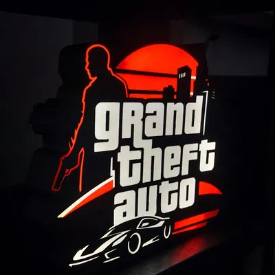 Đèn LED Trang Trí Grand Theft Auto (GTA) Độc Đáo Cho Game Thủ