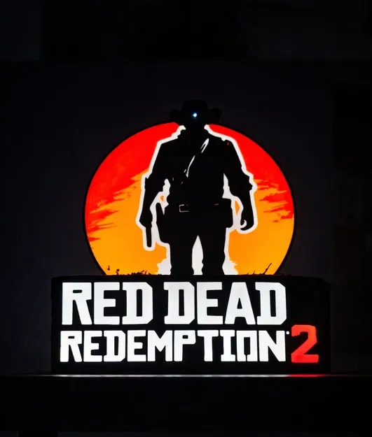 Đèn 3D Red Dead Redemption 2 - Trang Trí Phòng Game, Quà Tặng Fan - Image 1