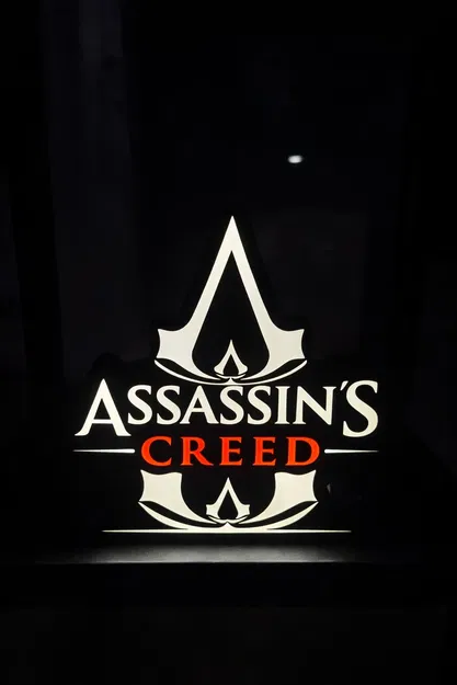 Đèn LED Tự Làm Logo Assassin's Creed Độc Đáo - Image 3