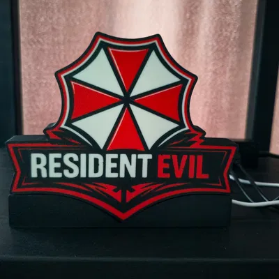Đèn LED "Resident Evil" LightBox - Đồ trang trí game thủ độc đáo