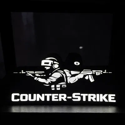 Đèn Led 3D "Counter-Strike" - Trang Trí Phòng Game Độc Đáo